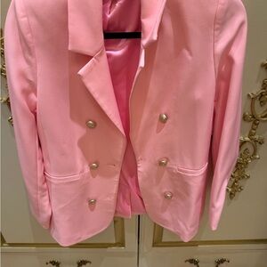 Generation Love Pink Double-Breasted Blazer